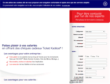 Tablet Screenshot of contact.ticket-kadeos.fr